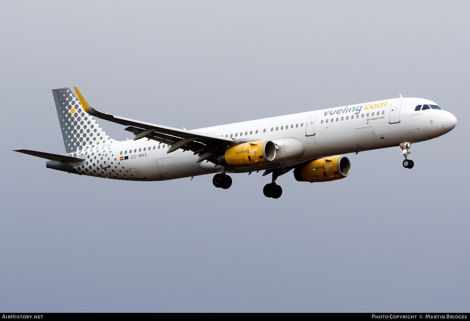 Aircraft Photo of EC-MHS | Airbus A321-231 | Vueling Airlines | AirHistory.net #501955