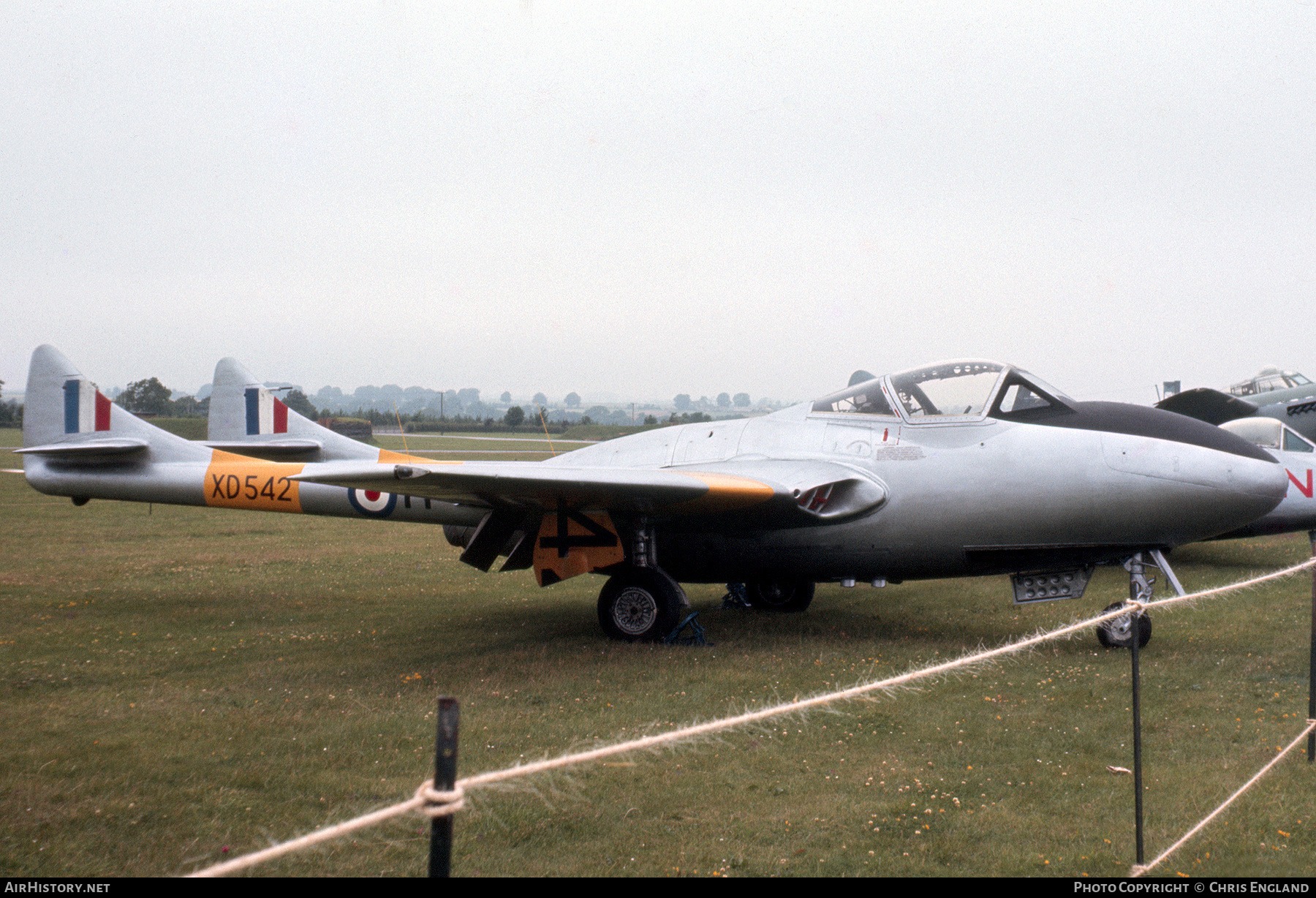 Aircraft Photo of XD542 | De Havilland D.H. 115 Vampire T11 | UK - Air Force | AirHistory.net #501996