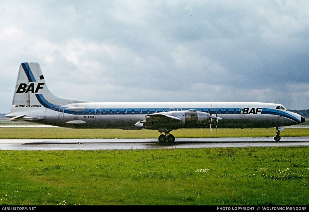 Aircraft Photo of G-AZIN | Canadair CL-44D4-2 | British Air Ferries - BAF | AirHistory.net #502013