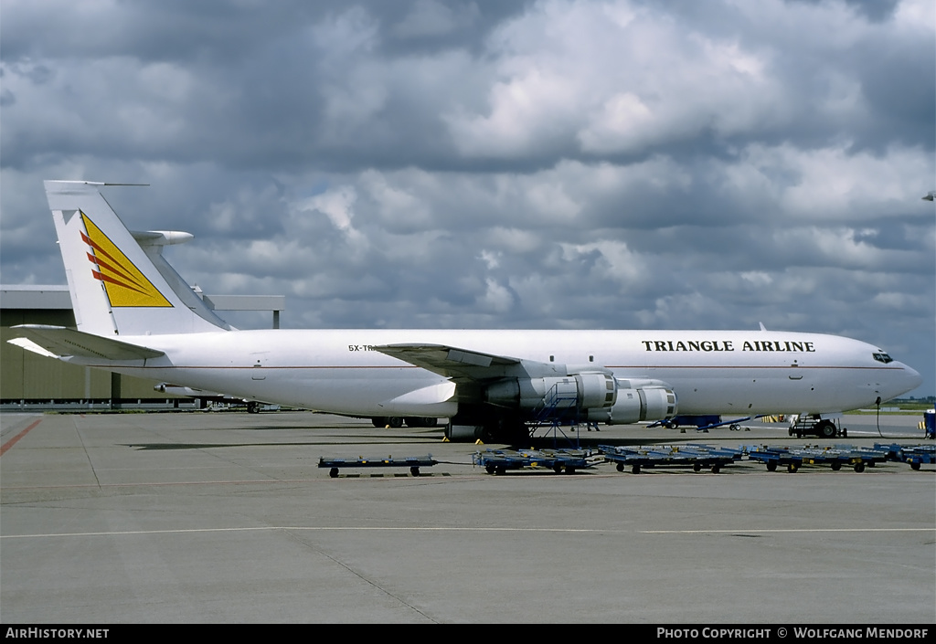 Aircraft Photo of 5X-TRA | Boeing 707-3J6C | Triangle Airline | AirHistory.net #502020