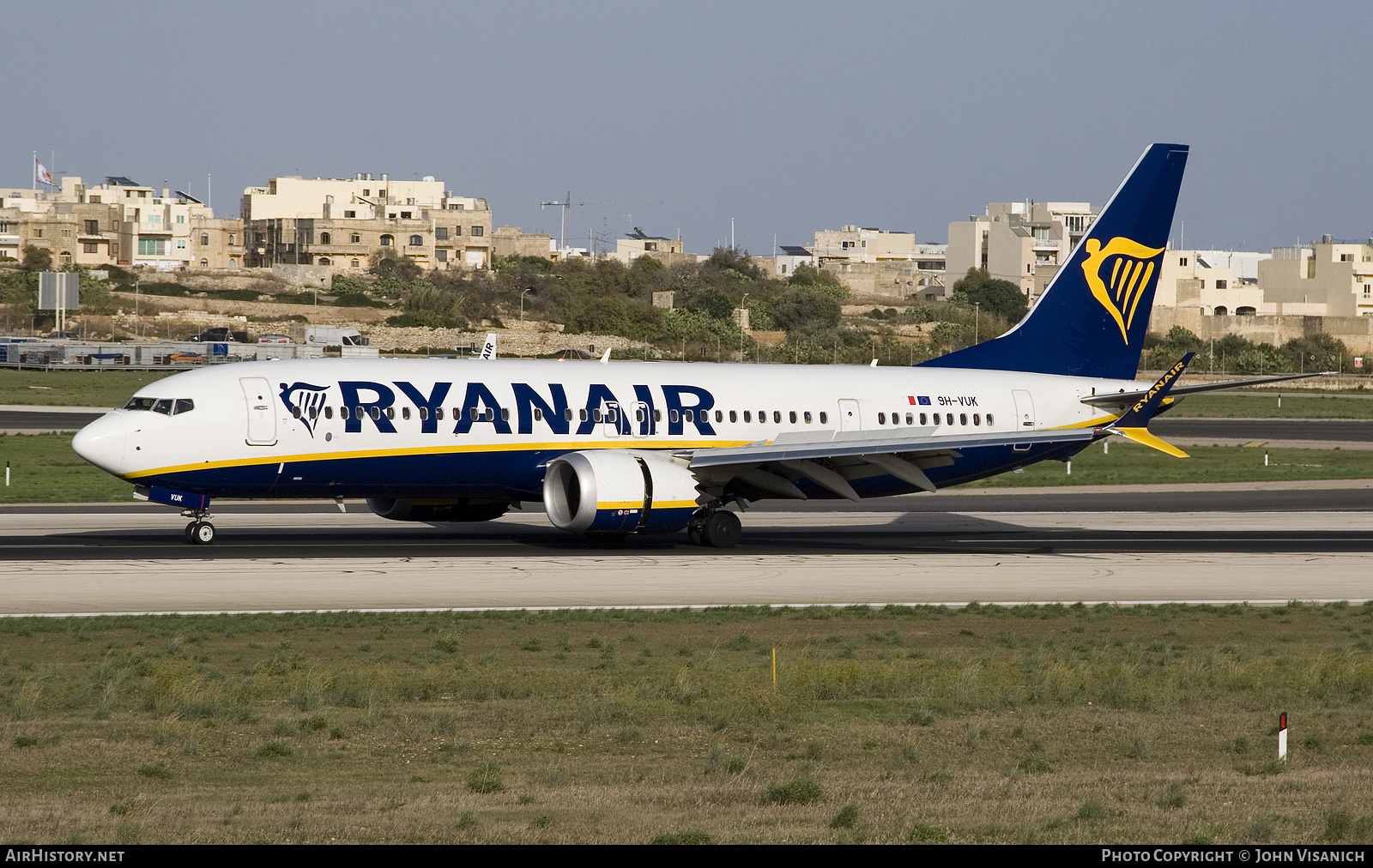 Aircraft Photo of 9H-VUK | Boeing 737-8200 Max 200 | Ryanair | AirHistory.net #502031