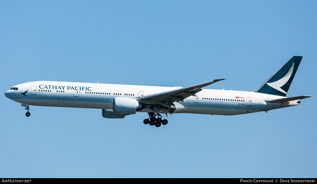 Aircraft Photo of B-KPQ | Boeing 777-367/ER | Cathay Pacific Airways | AirHistory.net #502054