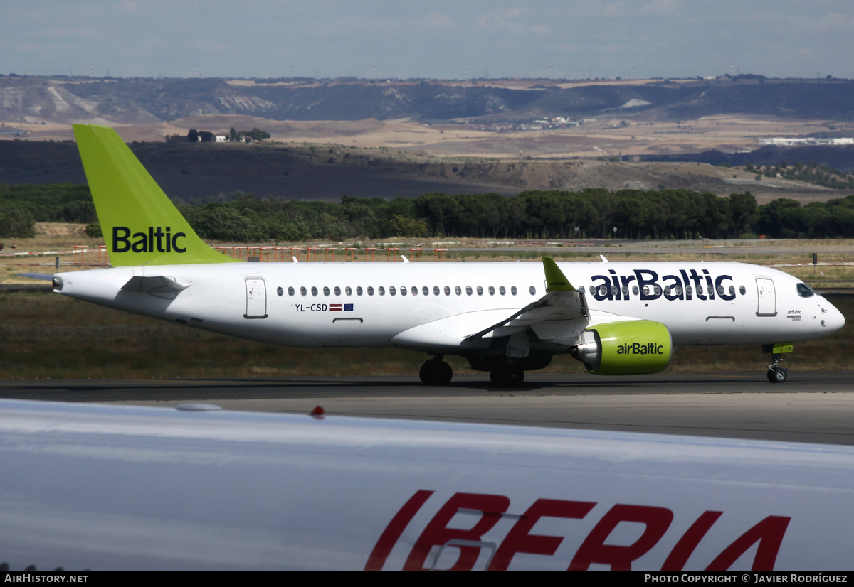 Aircraft Photo of YL-CSD | Bombardier CSeries CS300 (BD-500-1A11) | AirBaltic | AirHistory.net #502058