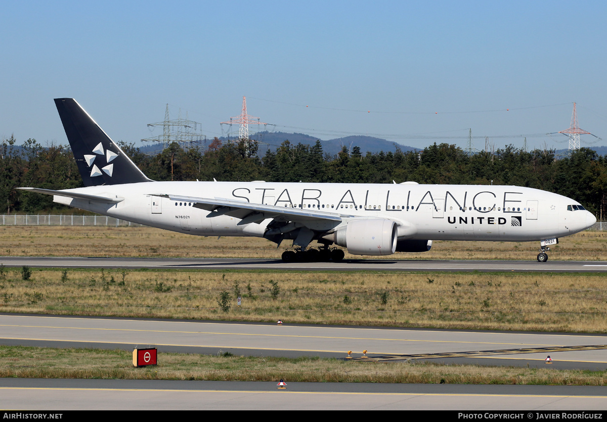 Aircraft Photo of N76021 | Boeing 777-224/ER | United Airlines | AirHistory.net #502077