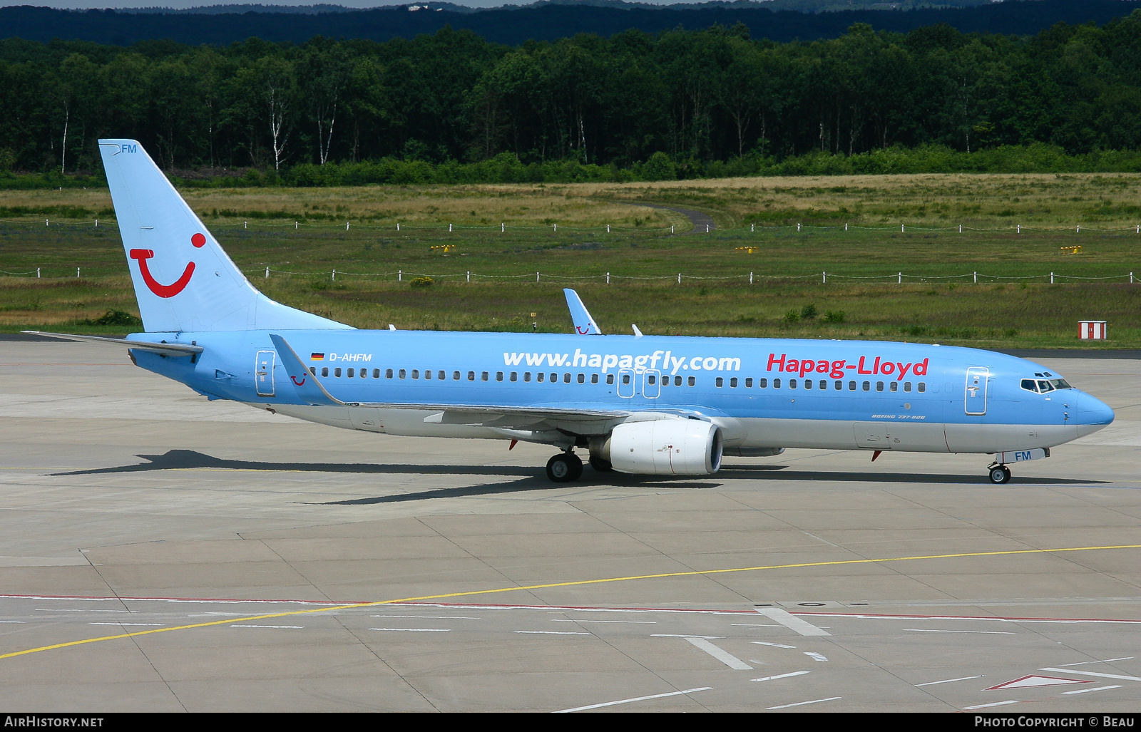 Aircraft Photo of D-AHFM | Boeing 737-8K5 | Hapag-Lloyd | AirHistory.net #502114