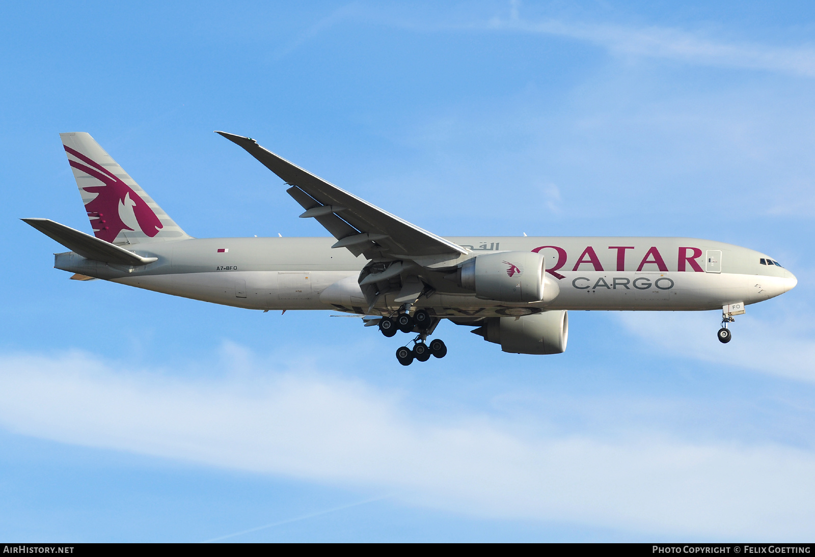 Aircraft Photo of A7-BFO | Boeing 777-F | Qatar Airways Cargo | AirHistory.net #502130