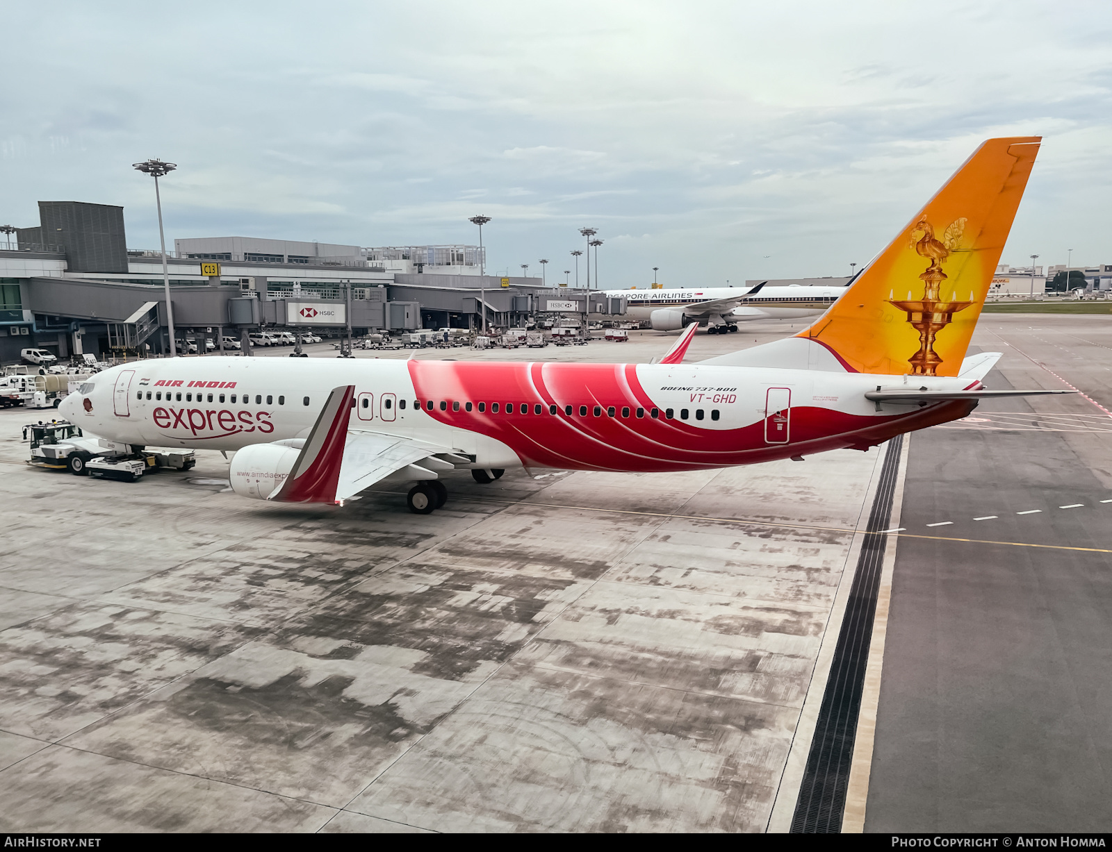 Aircraft Photo of VT-GHD | Boeing 737-86N | Air India Express | AirHistory.net #502138