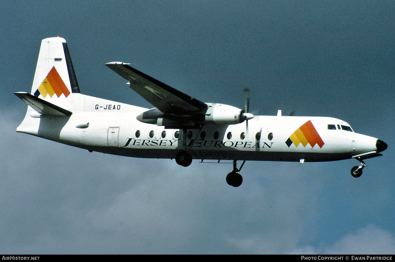 Aircraft Photo of G-JEAD | Fokker F27-500 Friendship | Jersey European Airways | AirHistory.net #502148