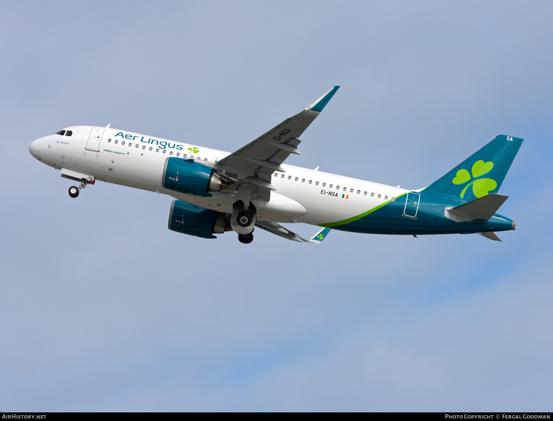 Aircraft Photo of EI-NSA | Airbus A320-251N | Aer Lingus | AirHistory.net #502179