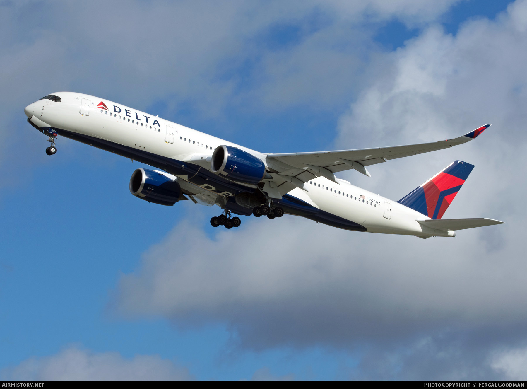 Aircraft Photo of N574DZ | Airbus A350-941 | Delta Air Lines | AirHistory.net #502180