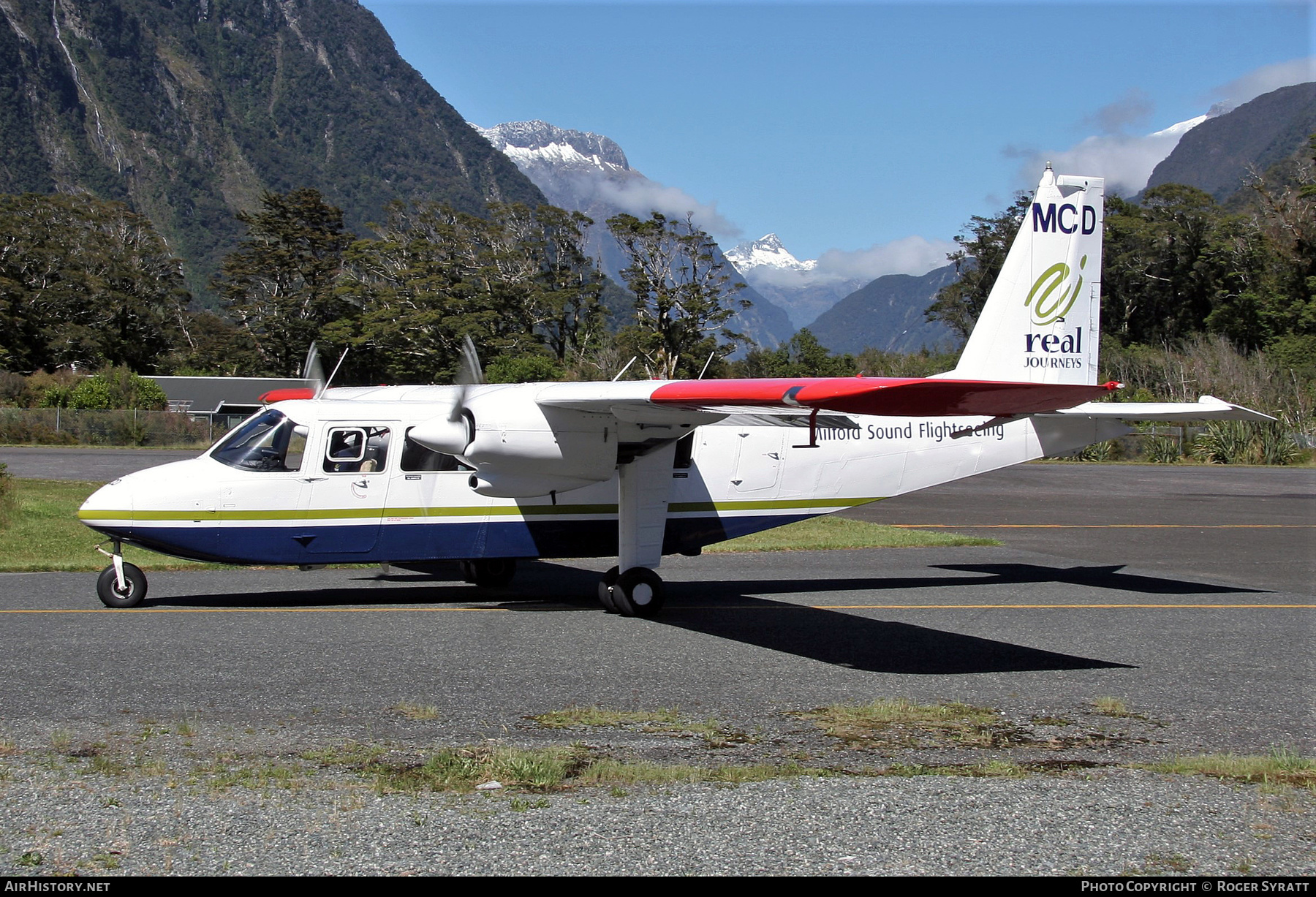 Aircraft Photo of ZK-MCD | Britten-Norman BN-2A-26 Islander | Milford Sound Flightseeing | AirHistory.net #502181