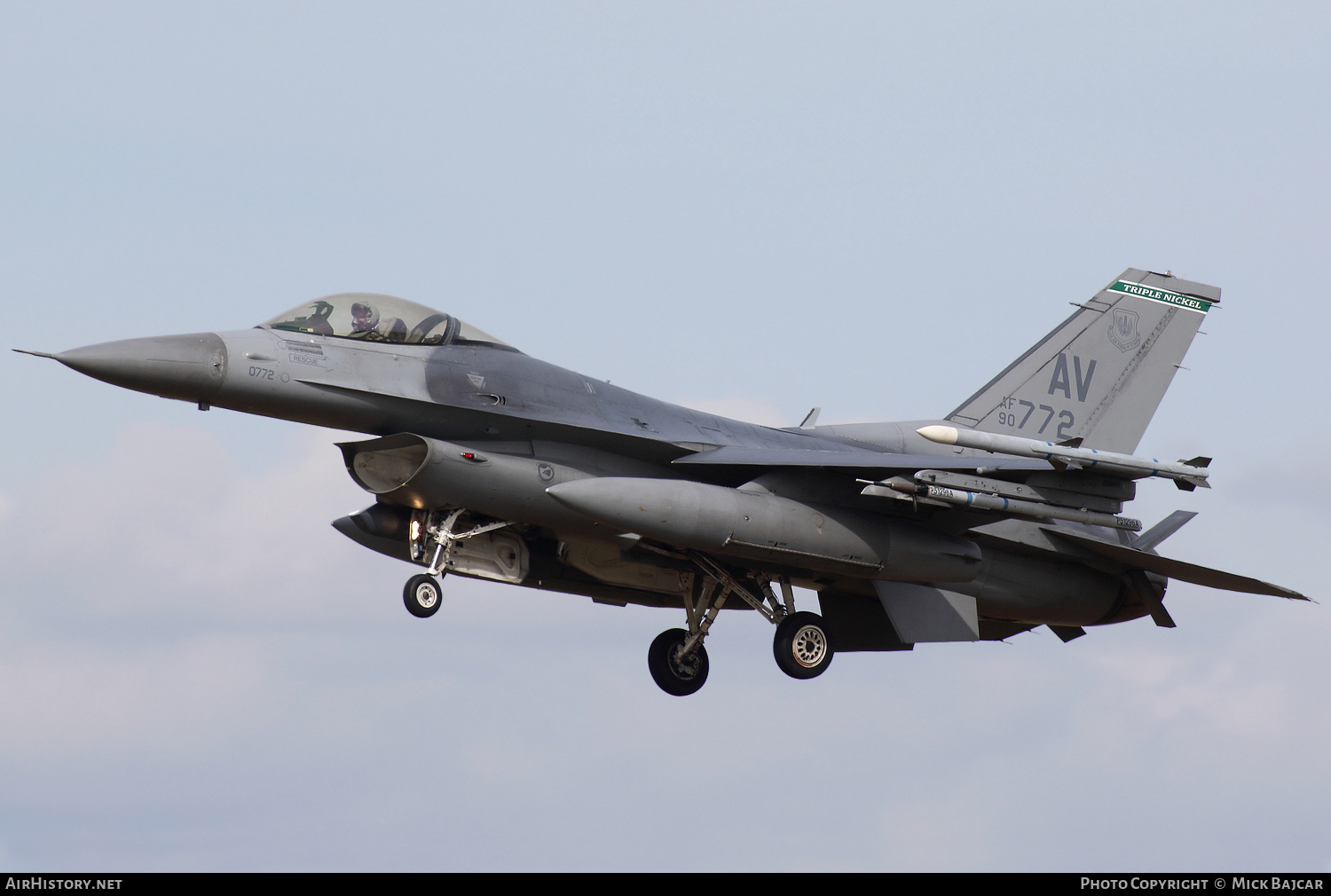 Aircraft Photo of 90-0772 / AF90-772 | Lockheed Martin F-16CM Fighting Falcon | USA - Air Force | AirHistory.net #502193