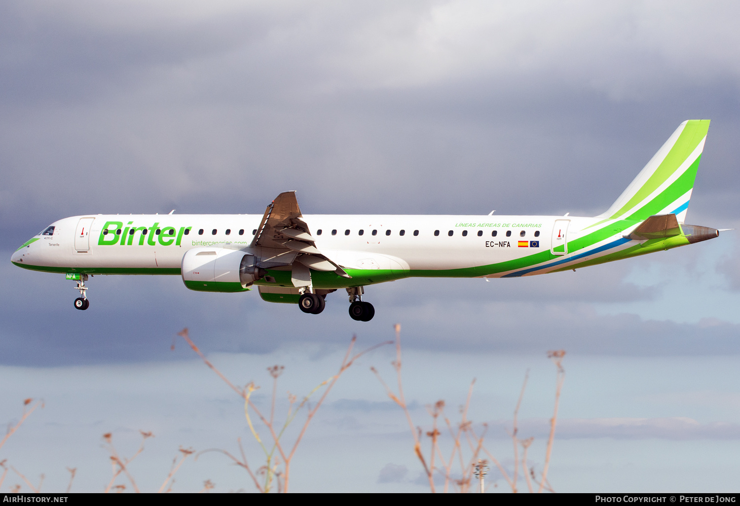 Aircraft Photo of EC-NFA | Embraer 195-E2 (ERJ-190-400) | Binter Canarias | AirHistory.net #502207