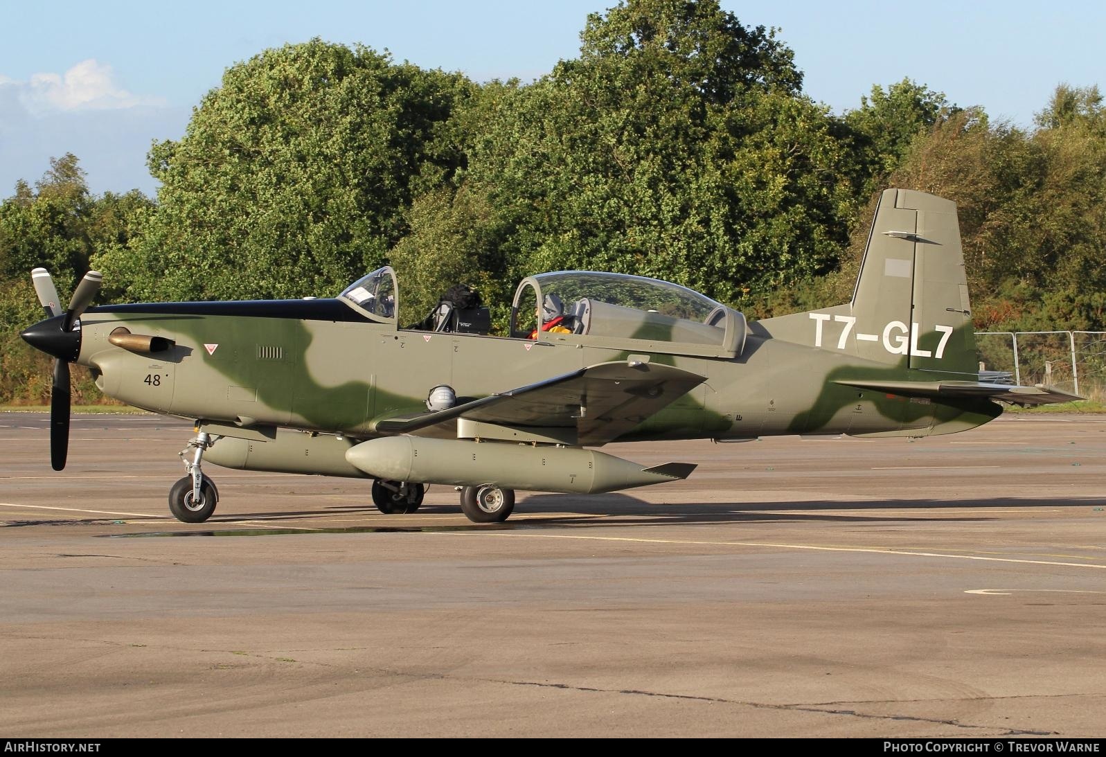 Aircraft Photo of T7-GL7 | Pilatus PC-7 | AirHistory.net #502235