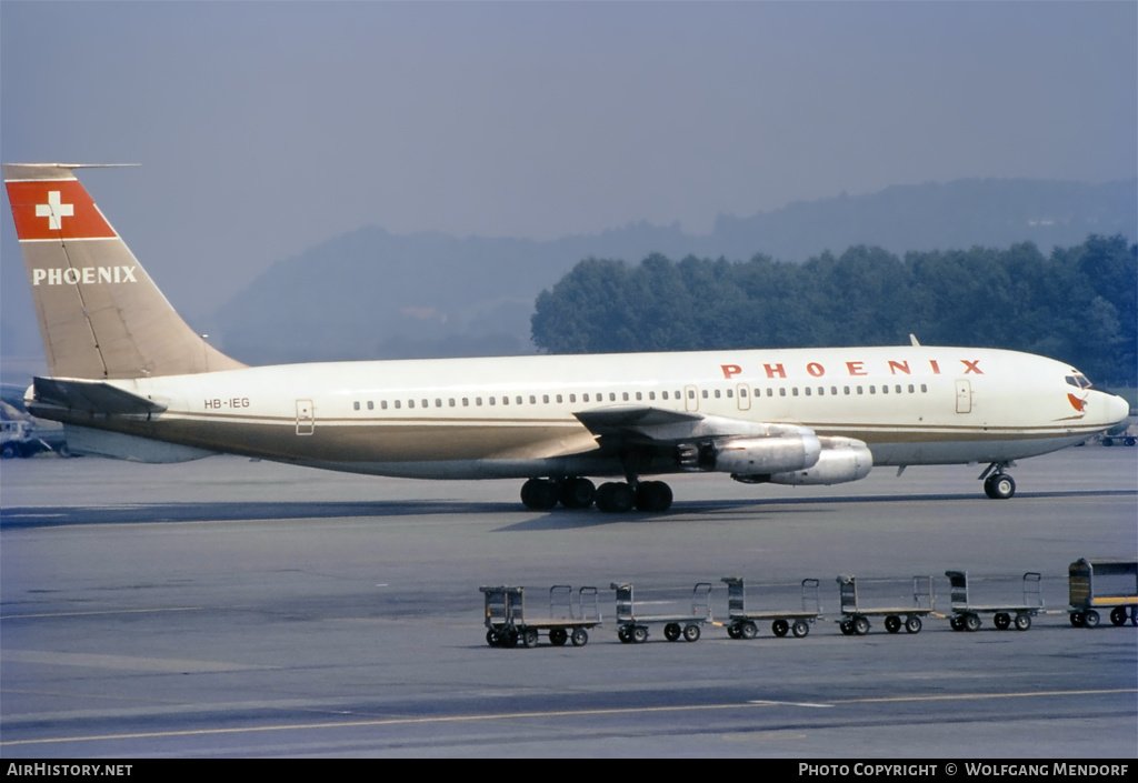 Aircraft Photo of HB-IEG | Boeing 707-131 | Phoenix Airways | AirHistory.net #502246