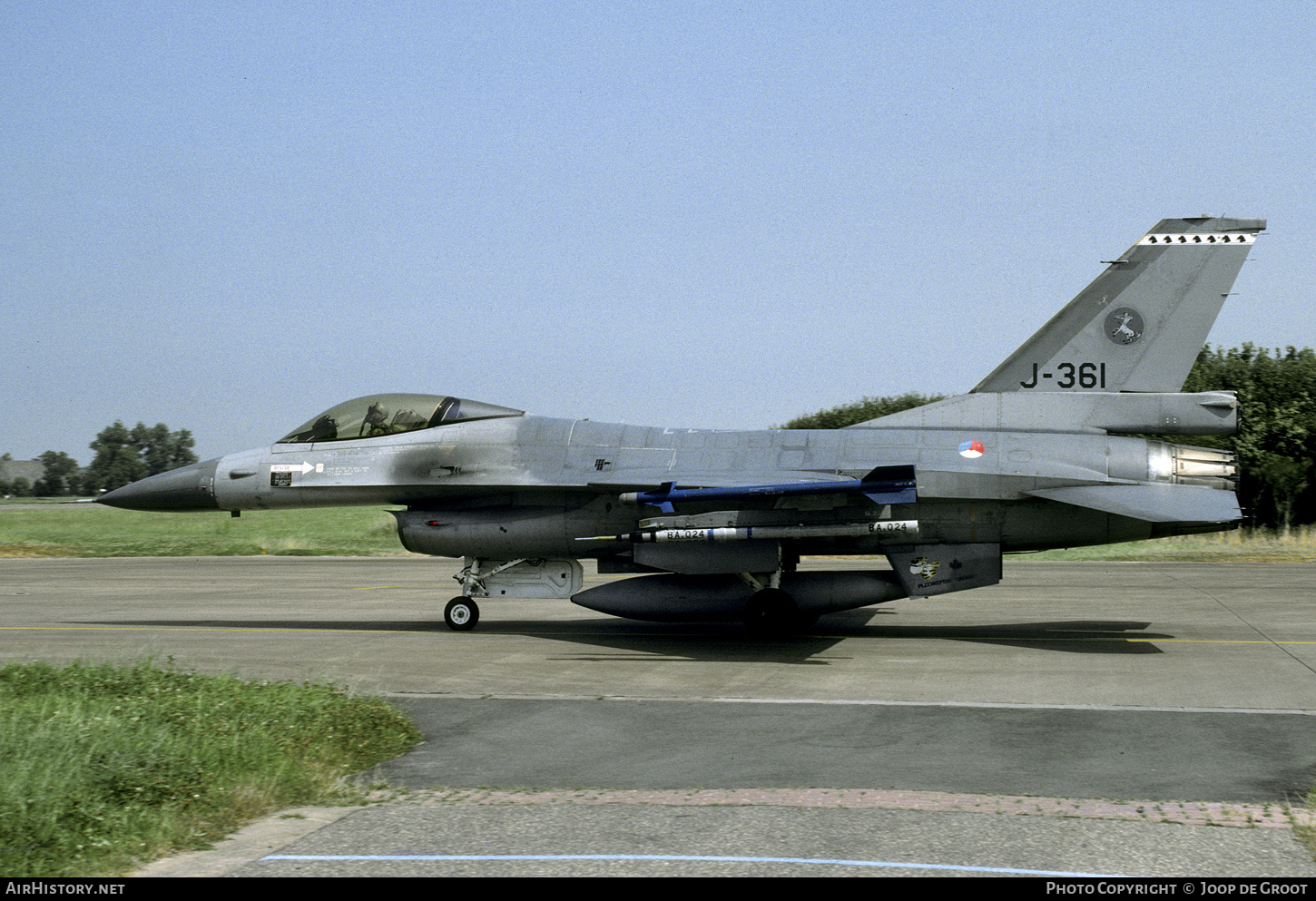 Aircraft Photo of J-361 | General Dynamics F-16A Fighting Falcon | Netherlands - Air Force | AirHistory.net #502277