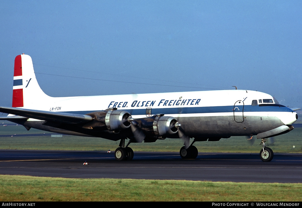 Aircraft Photo of LN-FON | Douglas DC-6A | Fred. Olsen Freighter | AirHistory.net #502278