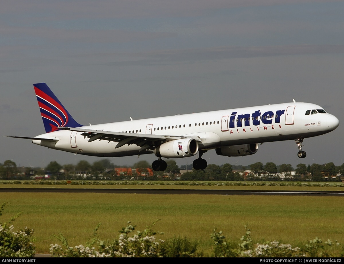 Aircraft Photo of TC-IEF | Airbus A321-231 | Inter Airlines | AirHistory.net #502312