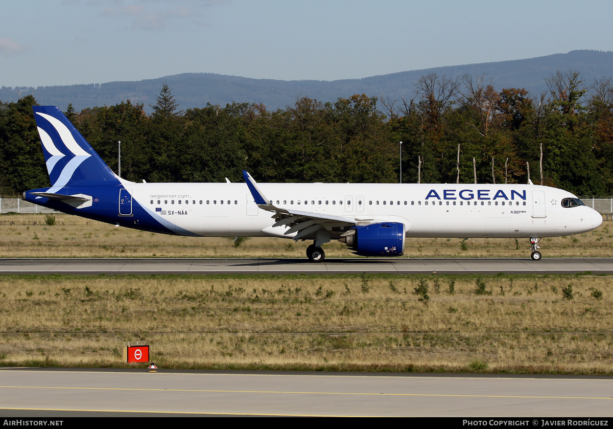 Aircraft Photo of SX-NAA | Airbus A321-271NX | Aegean Airlines | AirHistory.net #502324