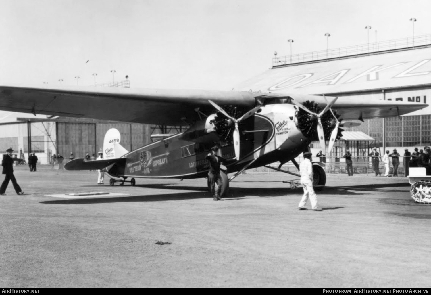 Aircraft Photo of NC4458 | Fokker F.10 | Western Air Express | AirHistory.net #502347