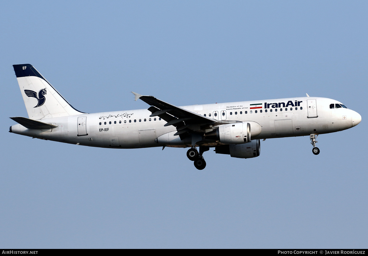 Aircraft Photo of EP-IEF | Airbus A320-211 | Iran Air | AirHistory.net #502388