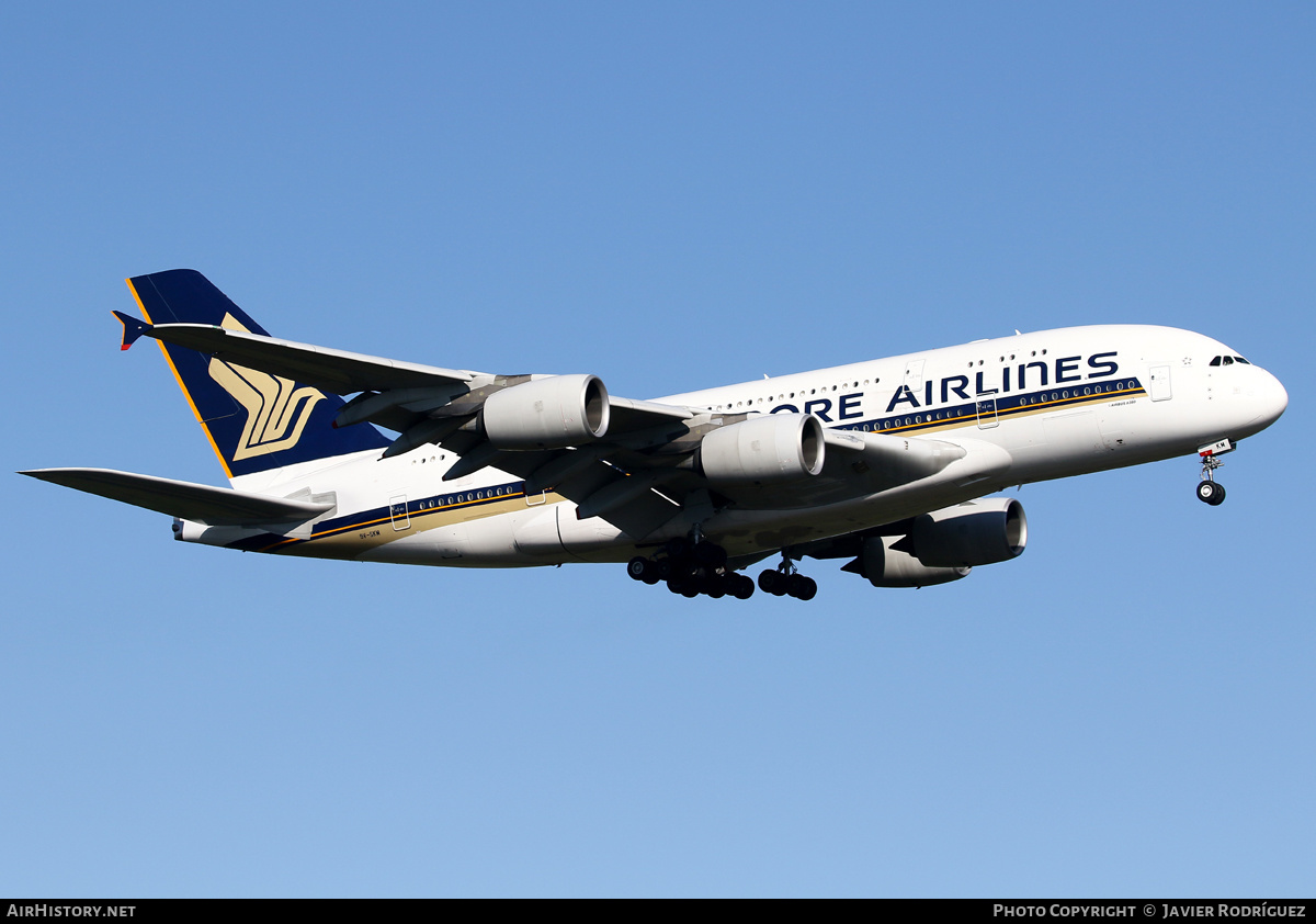 Aircraft Photo of 9V-SKM | Airbus A380-841 | Singapore Airlines | AirHistory.net #502390
