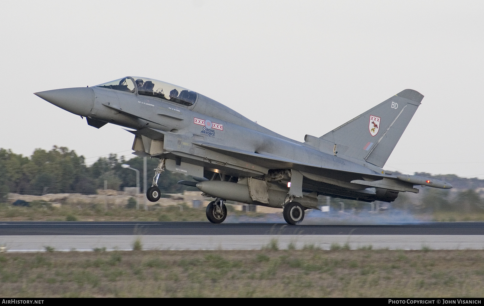 Aircraft Photo of ZJ805 | Eurofighter EF-2000 Typhoon T1 | UK - Air Force | AirHistory.net #502421