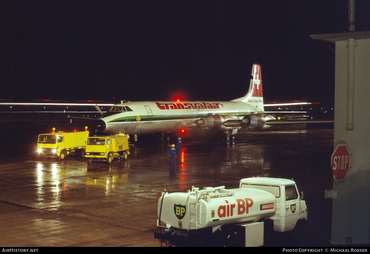 Aircraft Photo of HB-IEO | Canadair CL-44D4-1 | Transvalair | AirHistory.net #502436