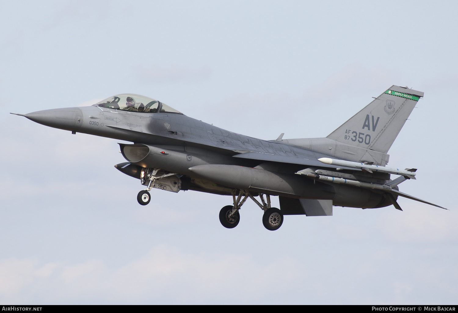 Aircraft Photo of 87-0350 / AF87-350 | General Dynamics F-16CM Fighting Falcon | USA - Air Force | AirHistory.net #502440