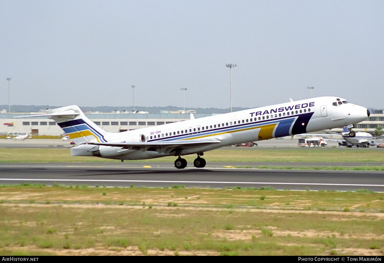 Aircraft Photo of SE-DHI | McDonnell Douglas MD-87 (DC-9-87) | Transwede Airways | AirHistory.net #502447