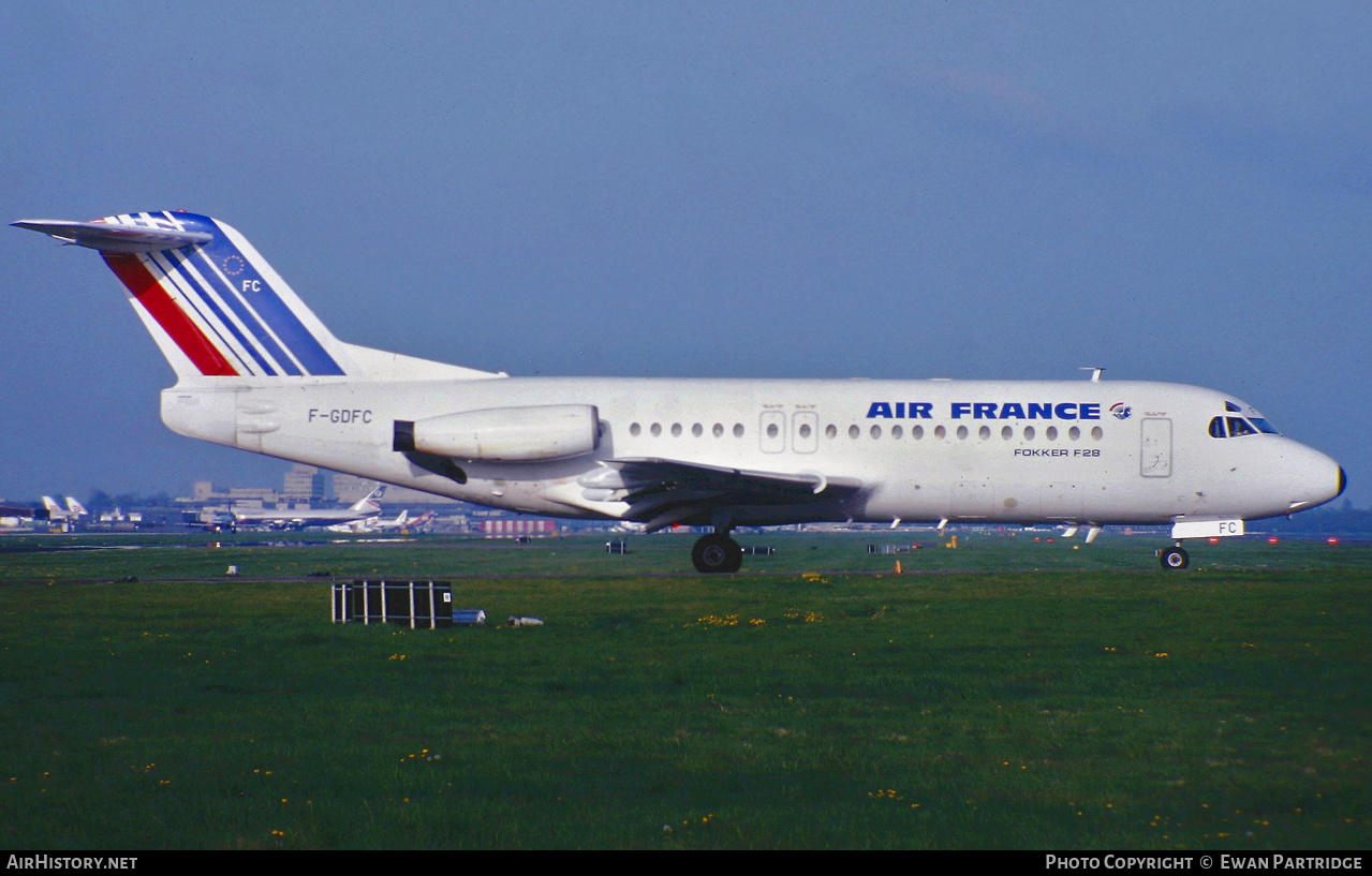 Aircraft Photo of F-GDFC | Fokker F28-4000 Fellowship | Air France | AirHistory.net #502529