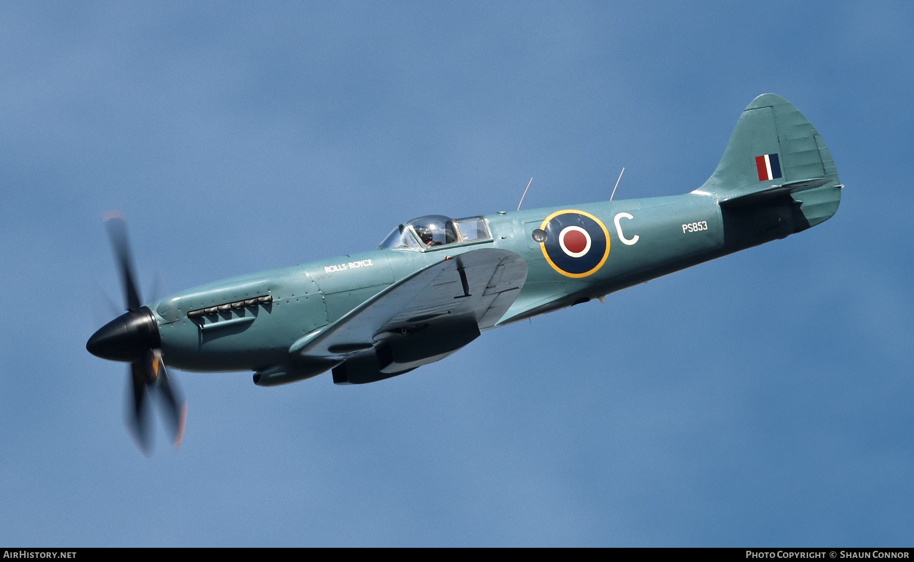 Aircraft Photo of G-RRGN / PS853 | Supermarine 389 Spitfire PR19 | Rolls-Royce | UK - Air Force | AirHistory.net #502531