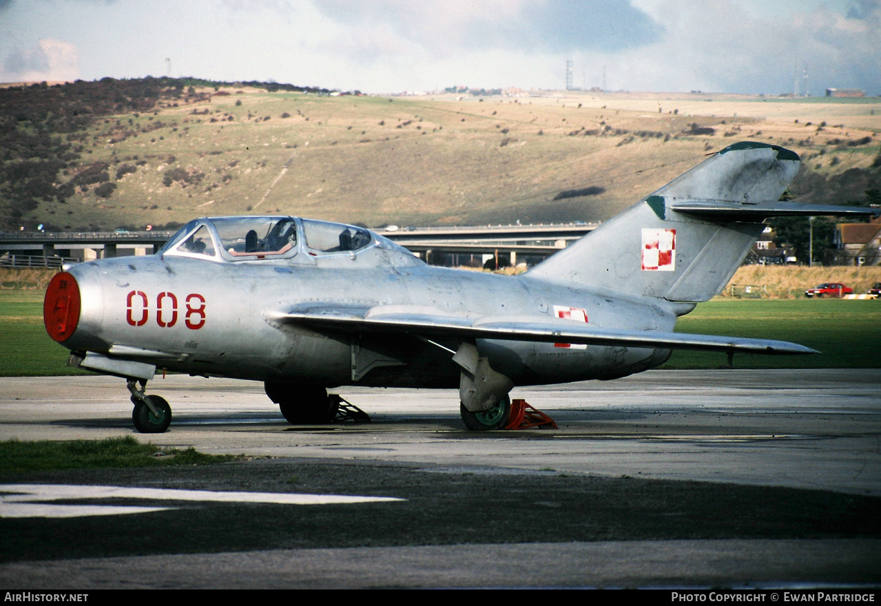 Aircraft Photo of 008 | PZL-Mielec SBLim-2 (MiG-15UTI) | Poland - Air Force | AirHistory.net #502541