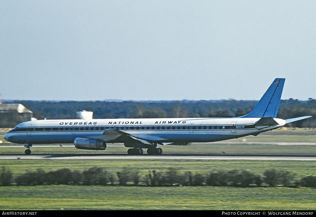 Aircraft Photo of N863F | McDonnell Douglas DC-8-63CF | Overseas National Airways - ONA | AirHistory.net #502581