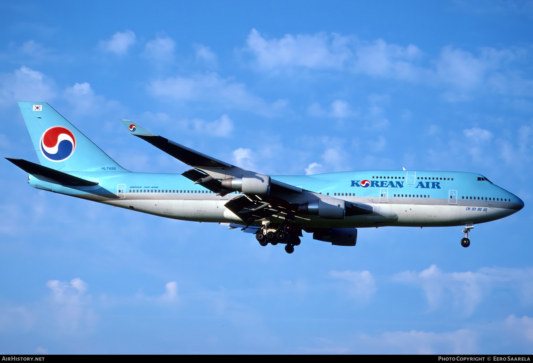 Aircraft Photo of HL7486 | Boeing 747-4B5 | Korean Air | AirHistory.net #502623