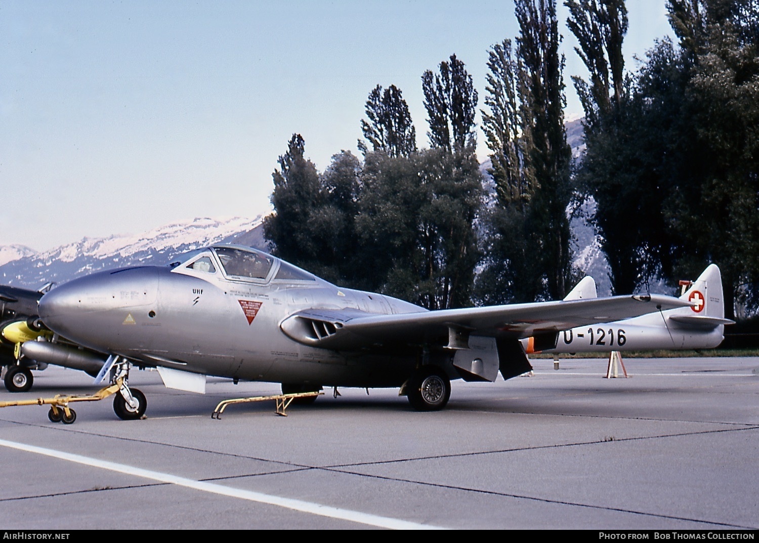 Aircraft Photo of U-1216 | De Havilland D.H. 115 Vampire T55 | Switzerland - Air Force | AirHistory.net #502630