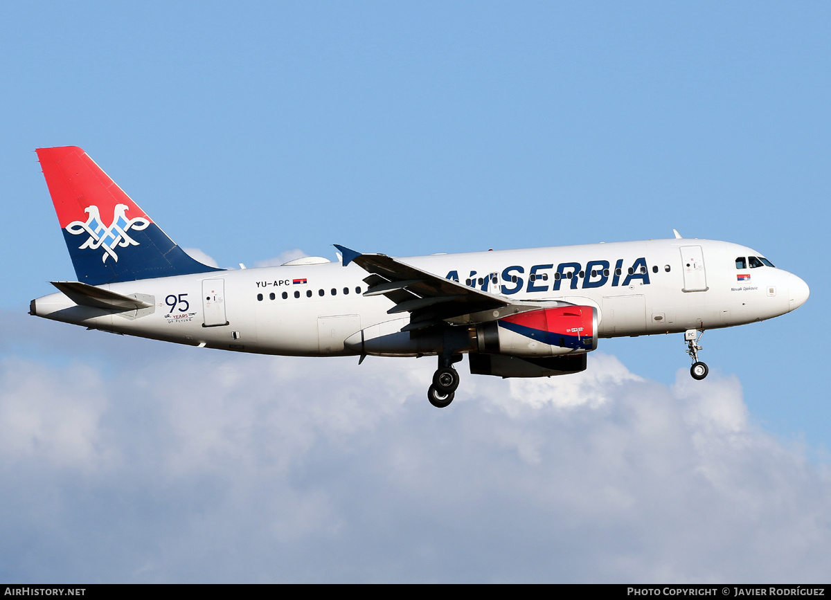 Aircraft Photo of YU-APC | Airbus A319-131 | Air Serbia | AirHistory.net #502634