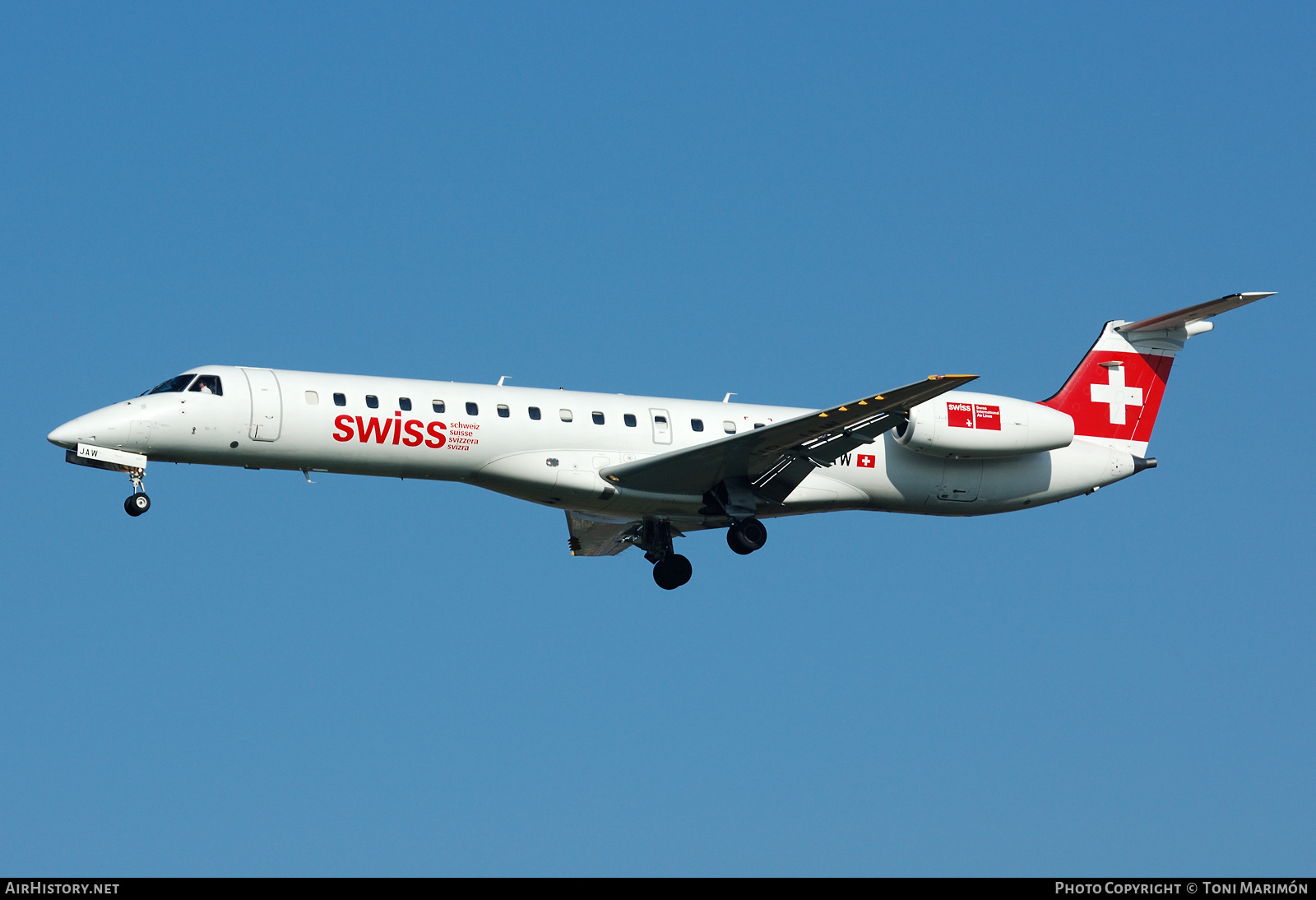 Aircraft Photo of HB-JAW | Embraer ERJ-145LU (EMB-145LU) | Swiss International Air Lines | AirHistory.net #502640