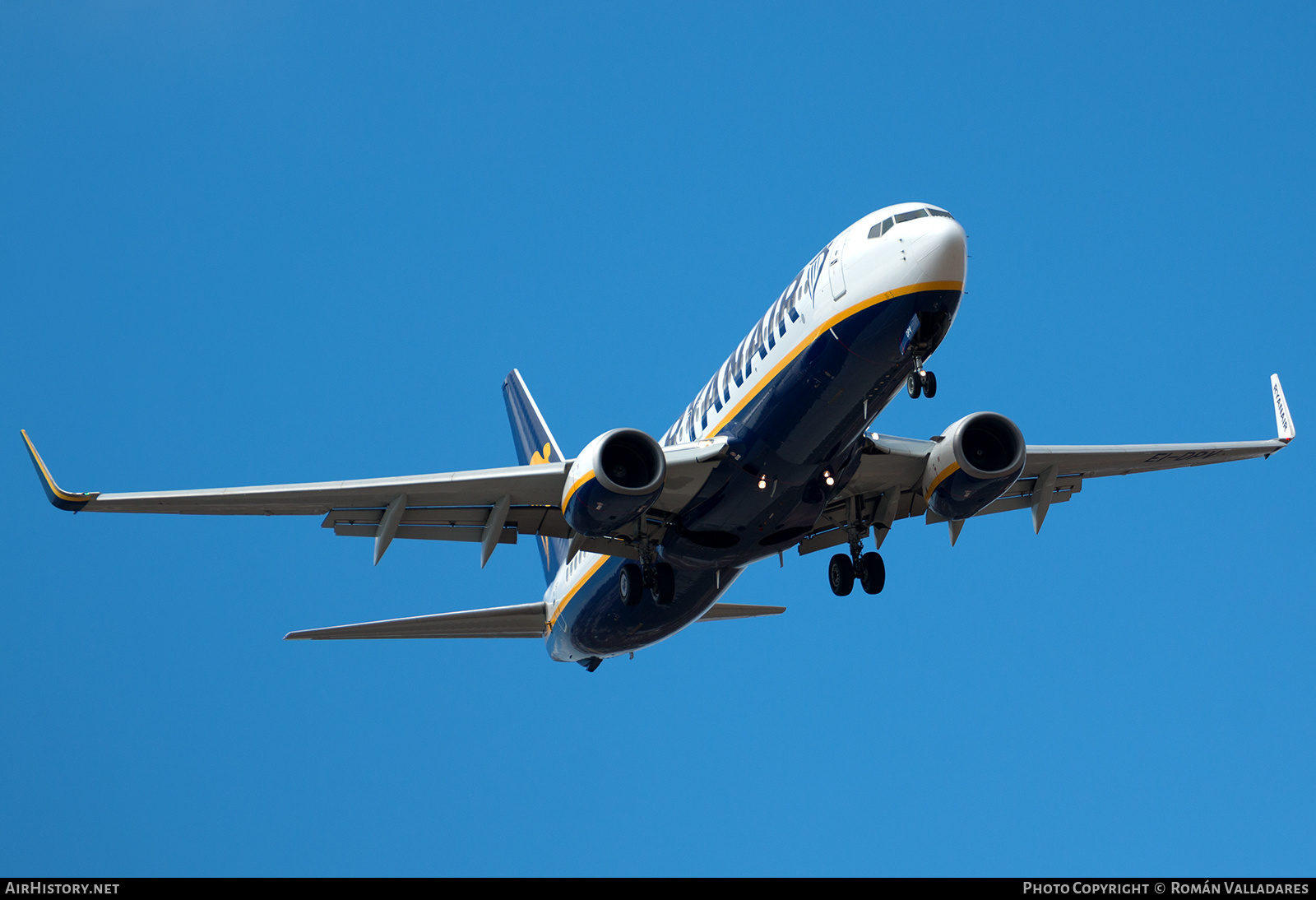 Aircraft Photo of EI-DPV | Boeing 737-8AS | Ryanair | AirHistory.net #502647