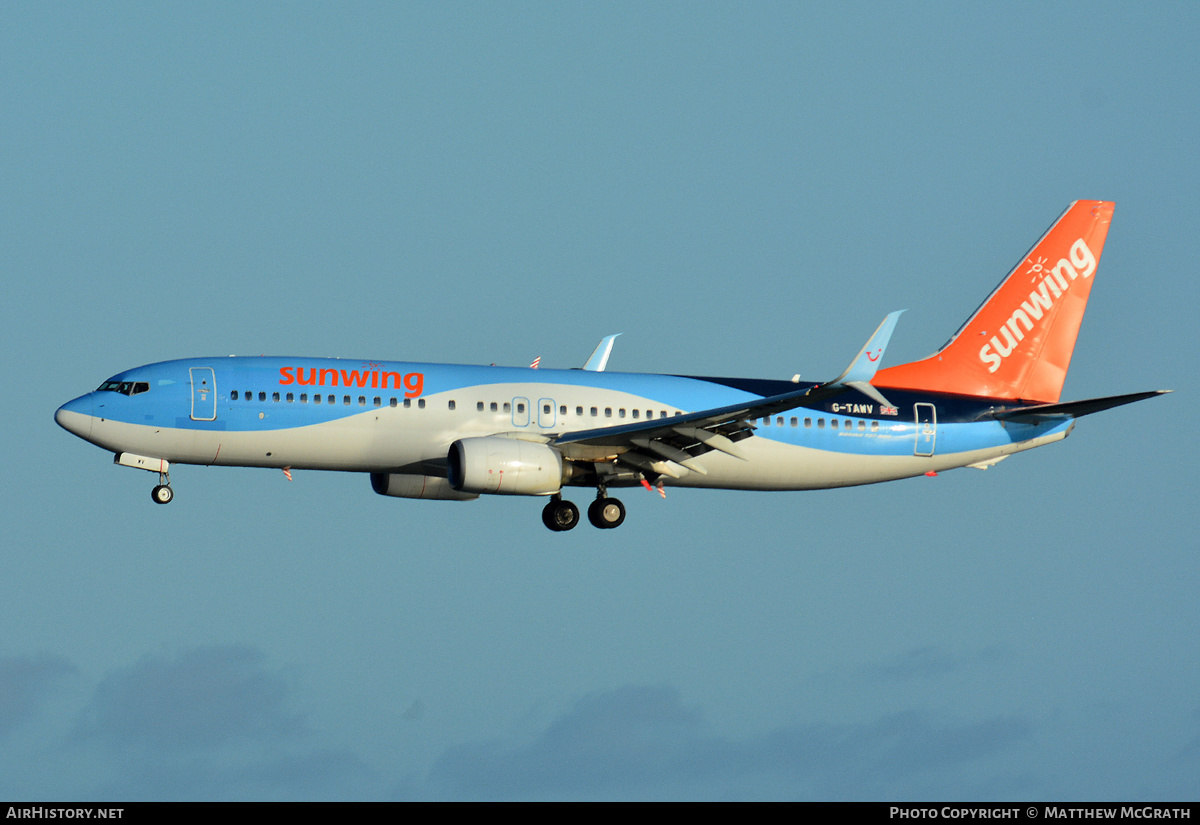 Aircraft Photo of G-TAWV | Boeing 737-8K5 | Sunwing Airlines | AirHistory.net #502714
