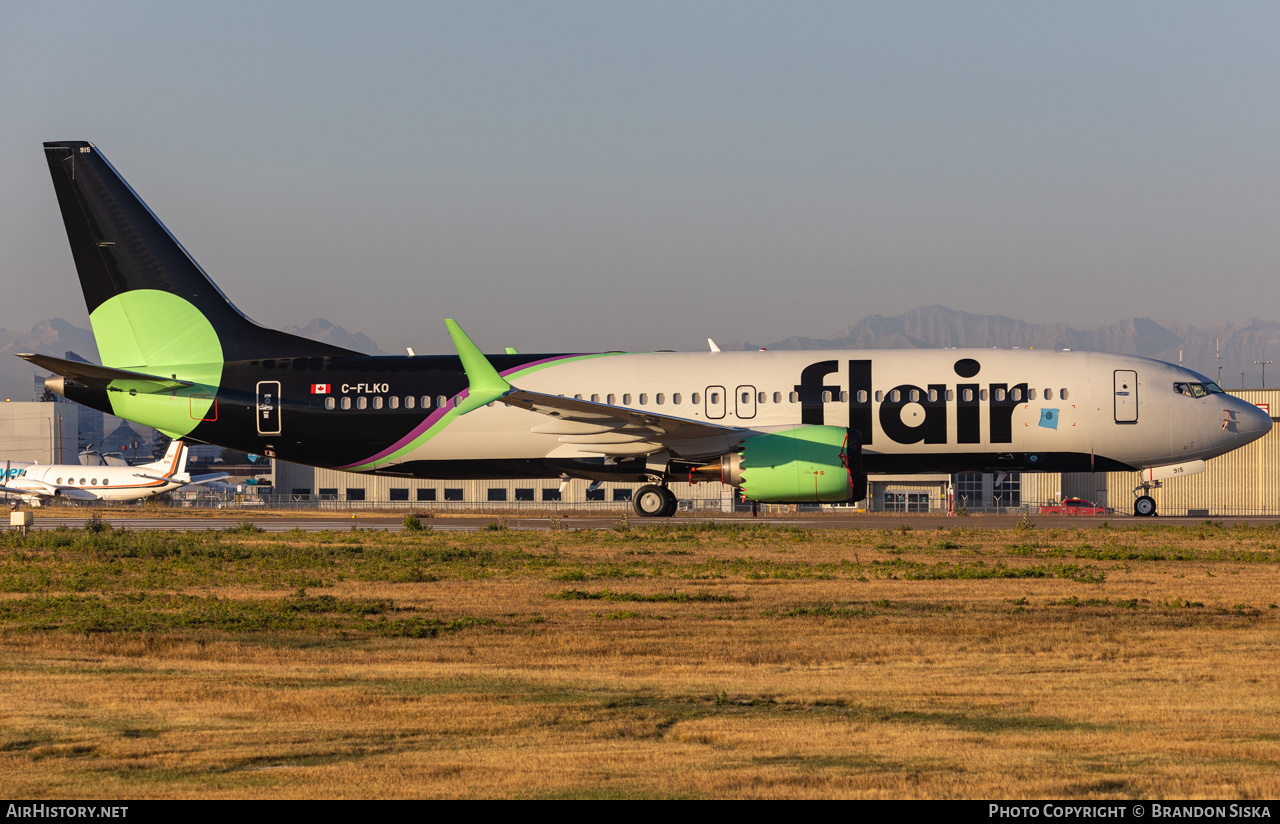 Aircraft Photo of C-FLKO | Boeing 737-8 Max 8 | Flair Airlines | AirHistory.net #502743
