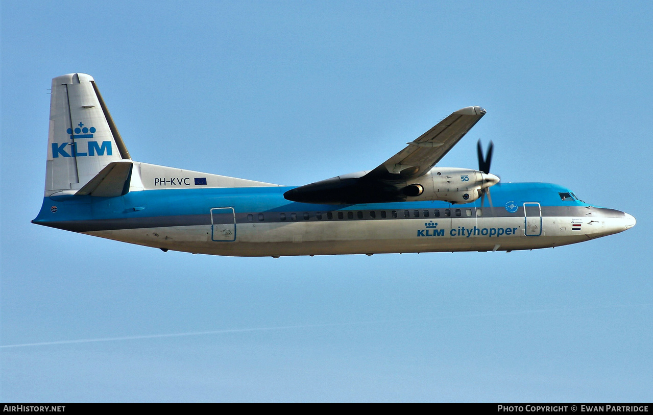 Aircraft Photo of PH-KVC | Fokker 50 | KLM Cityhopper | AirHistory.net #502756