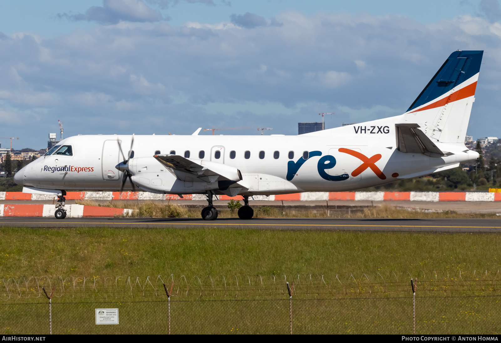 Aircraft Photo of VH-ZXG | Saab 340B | REX - Regional Express | AirHistory.net #502789