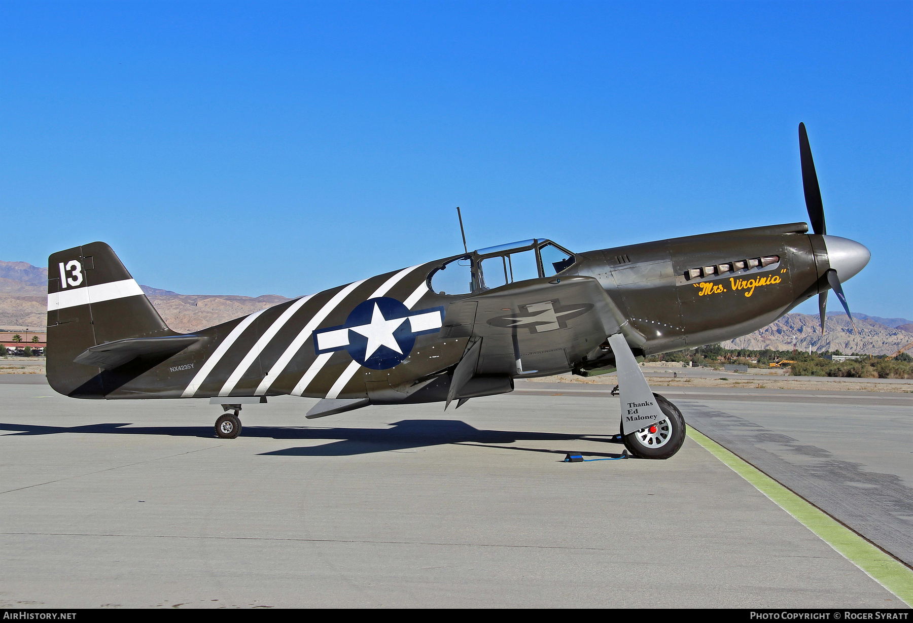 Aircraft Photo of N4235Y / NX4235Y | North American P-51A Mustang | USA - Air Force | AirHistory.net #502796