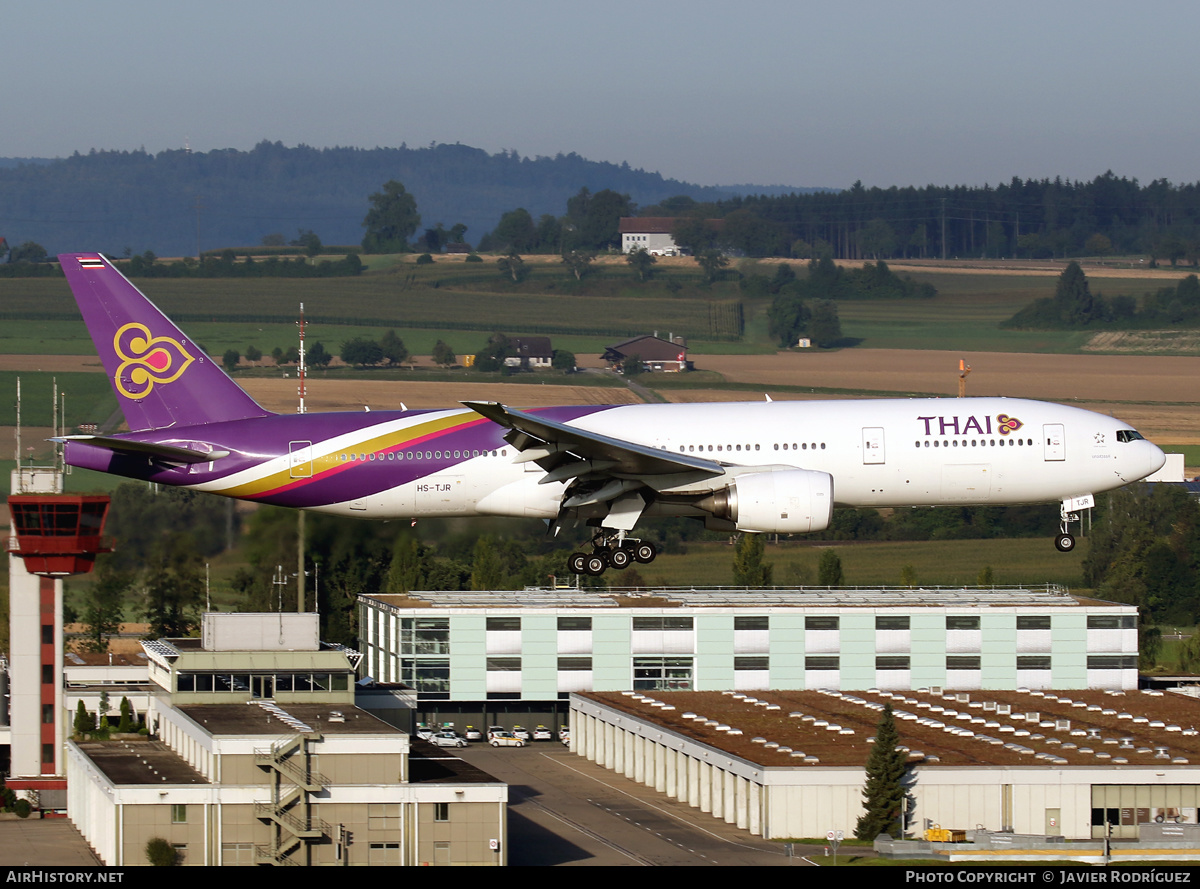 Aircraft Photo of HS-TJR | Boeing 777-2D7/ER | Thai Airways International | AirHistory.net #502880