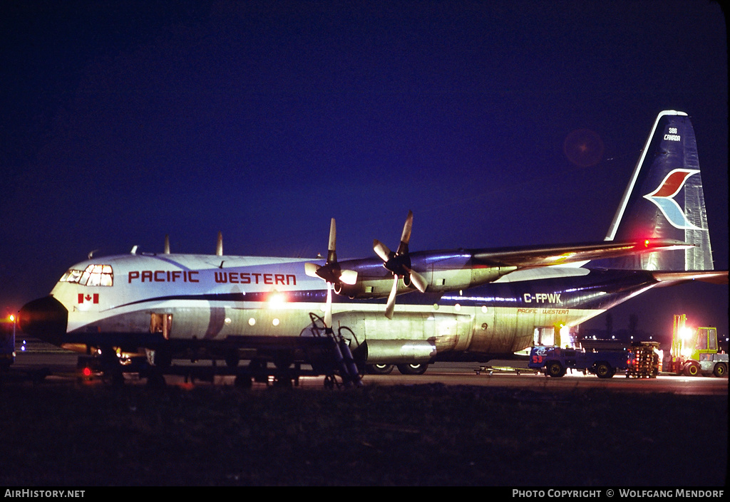 Aircraft Photo of C-FPWK | Lockheed L-100-20 Hercules (382E) | Pacific Western Airlines | AirHistory.net #502906