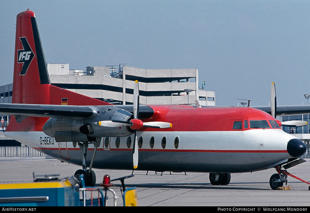 Aircraft Photo of D-BEKU | Fokker F27-100 Friendship | IFG - Interregional Fluggesellschaft | AirHistory.net #502951