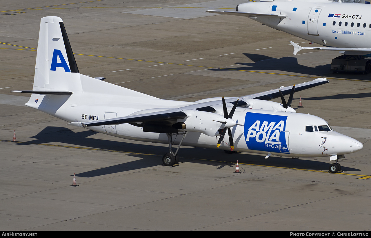 Aircraft Photo of SE-MFJ | Fokker 50 | Amapola Flyg | AirHistory.net #502964