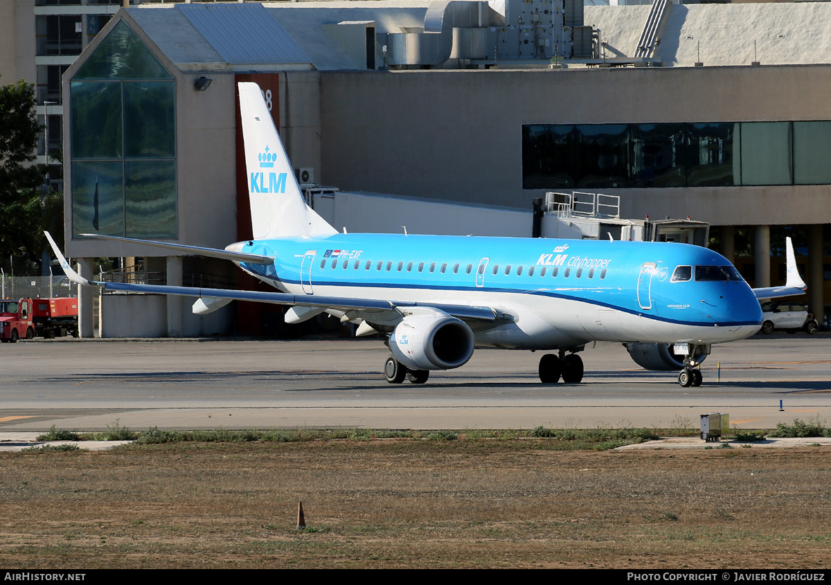 Aircraft Photo of PH-EXF | Embraer 190STD (ERJ-190-100STD) | KLM Cityhopper | AirHistory.net #502979