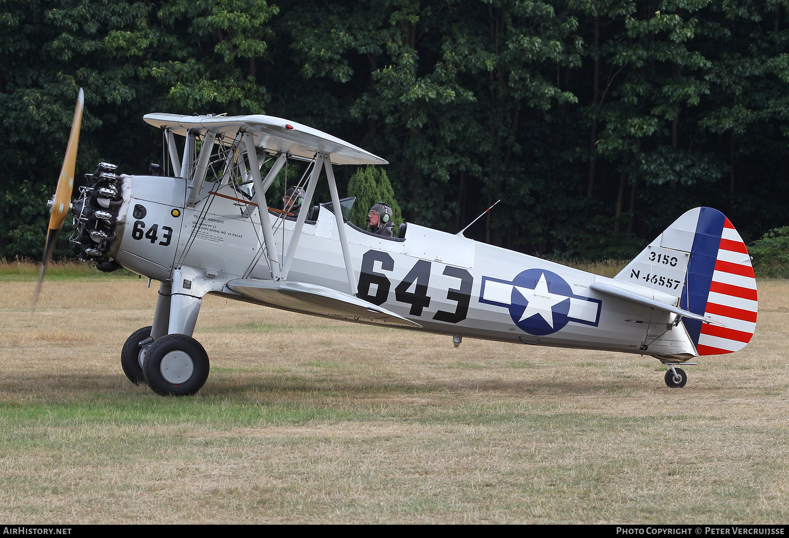Aircraft Photo of N46557 / 41-25643 | Boeing PT-17 Kaydet (A75N1) | USA - Air Force | AirHistory.net #503015